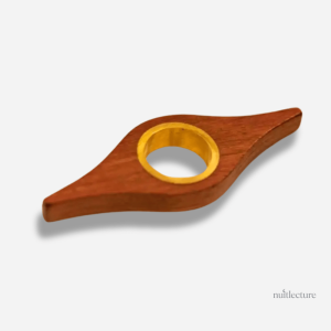 Bague en bois naturelle pour amateurs de lecture