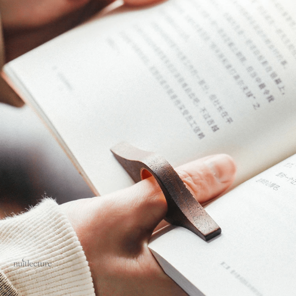 Bague de lecture en bois, design simple et fonctionnel