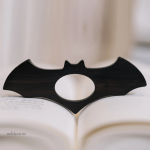 Bague de lecture en bois, motif chauve-souris élégant
