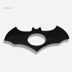 Bague en bois unique pour la lecture, design chauve-souris distinctif