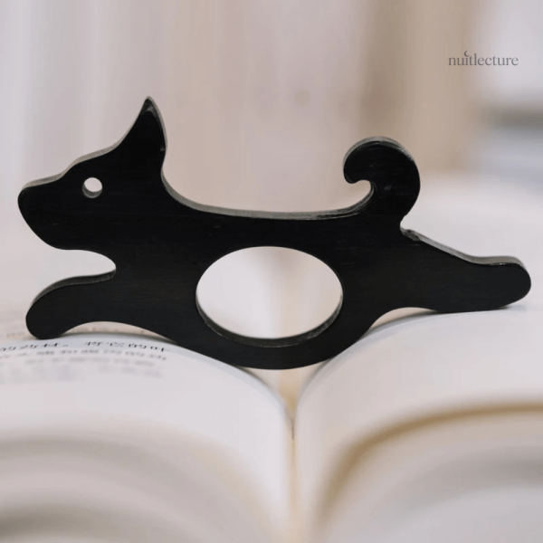 bague-de-lecture-en-bois-chien-1 Bague de lecture en bois pour les amoureux des chiens