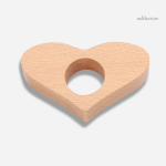 Bague de lecture en bois, design cœur