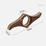 Bague en bois pour passionnés de lecture