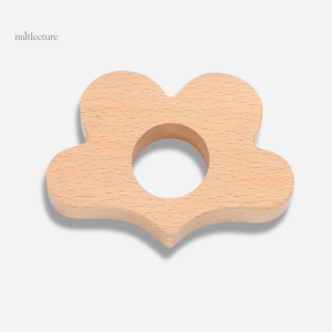 Bague en bois naturelle pour lecture, design floral