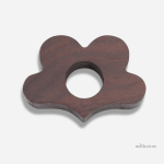Accessoire de lecture élégant en bois, motif fleuri