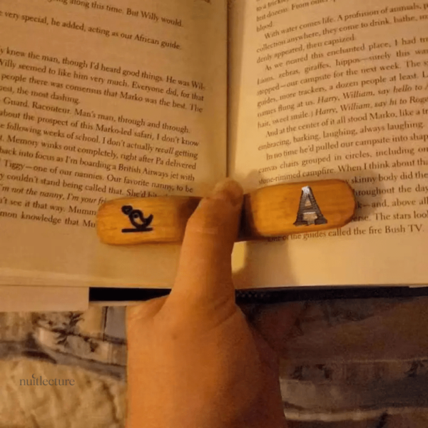 Bague en bois pour améliorer la lecture