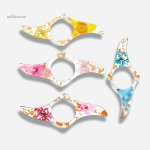Bague de lecture fleurie en plastique