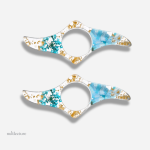 Bague de lecture colorée avec motif floral