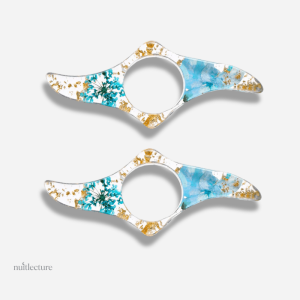Bague de lecture colorée avec motif floral