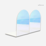 Accessoire de bureau design, serre-livre en acrylique coloré