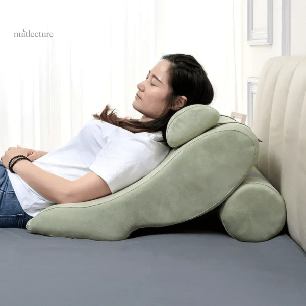 Coussin de lecture confortable pour éviter le reflux