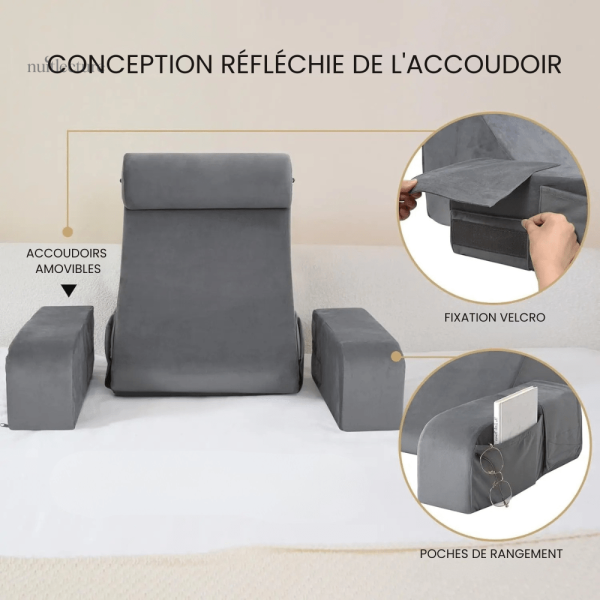 Coussin de lecture ajustable pour un confort personnalisé