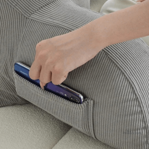Coussin de lecture doux en tissu micropeluche