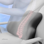 Coussin de lecture ergonomique en mousse mémoire