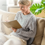 Coussin ergonomique pour confort lors de la lecture