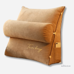 Coussin de lecture confortable alliant luxe et esthétique