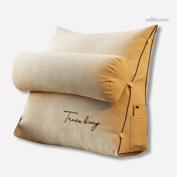 Coussin douillet pour lectures prolongées et confortables