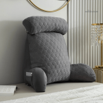 Coussin de lecture avec accoudoirs pour lit