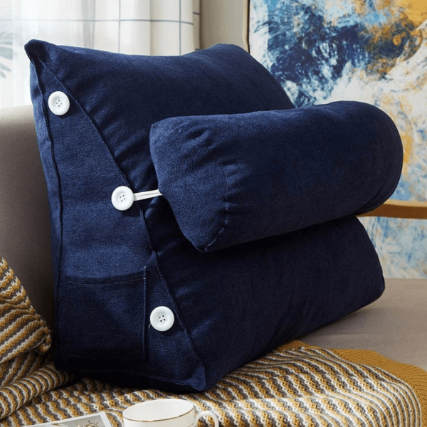 Coussin de lecture en peluche pour détente