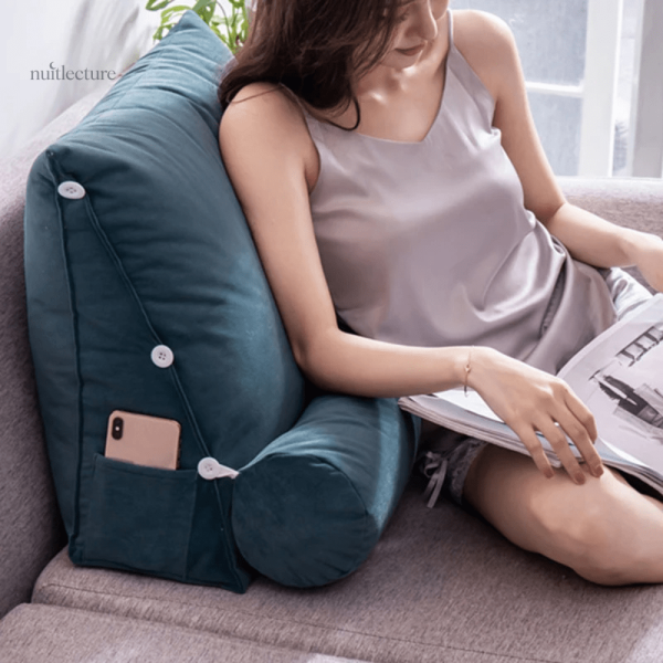 Accessoire de lecture en peluche réconfortante