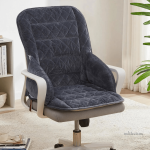 Coussin de lecture en velours pour confort lombaire