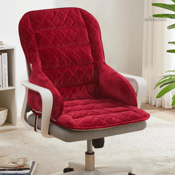 Coussin de siège en velours pour lecture relaxante