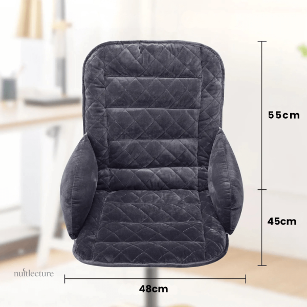 Coussin de lecture confortable en tissu velours