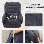 Coussin lombaire en velours pour fauteuil de lecture