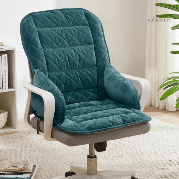 Coussin de lecture en velours pour soutien du dos