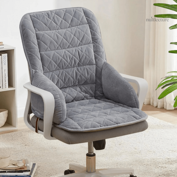 Coussin de lecture en velours pour moments de détente
