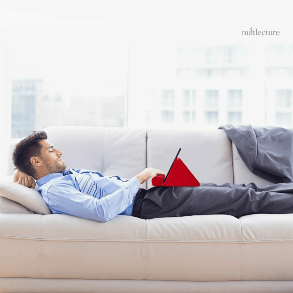 Accessoire de lecture : coussin porte livre élégant