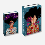 Livres décoratifs : design moderne avec illustrations de femmes
