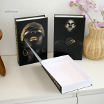 Décoration intérieure : faux livres avec femmes illustrées