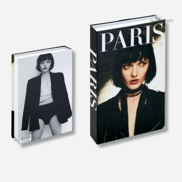 Collection de faux livres avec images de femmes artistiques