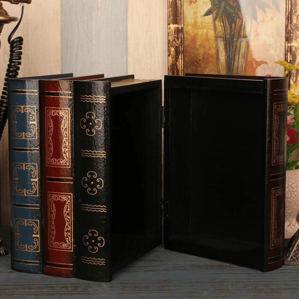 Élégante boîte à livres décorative pour organisation