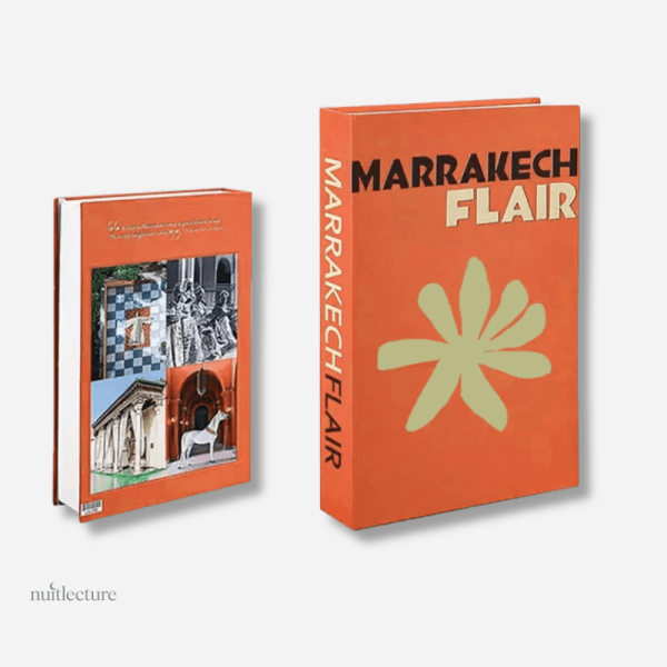 Ambiance tropicale avec faux livres de luxe