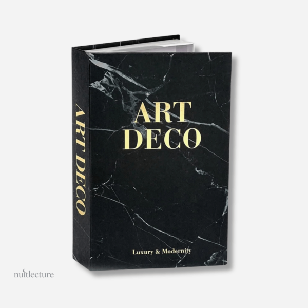 Livres décoratifs tendance avec motif marbre pour espace intérieur