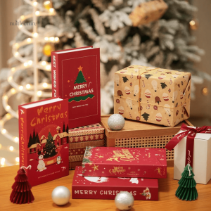 Livres de Noël en décoration intérieure
