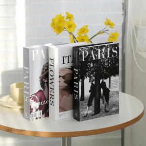 Accessoires déco Paris en faux livres stylisés