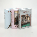 Collection de faux livres design sur les villes mondiales