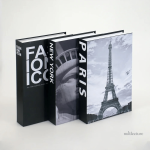 Accessoire déco : faux livres sur les villes célèbres