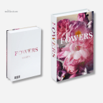 Faux livres avec fleurs pour ambiance cosy et chic