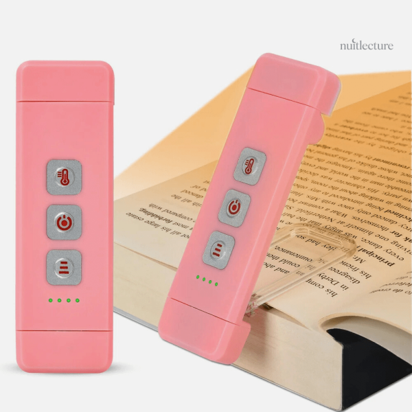 Lampe rechargeable pour livres - 3 intensités lumineuses