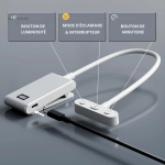 Lampe de lecture moderne en aluminium, idéale pour les livres