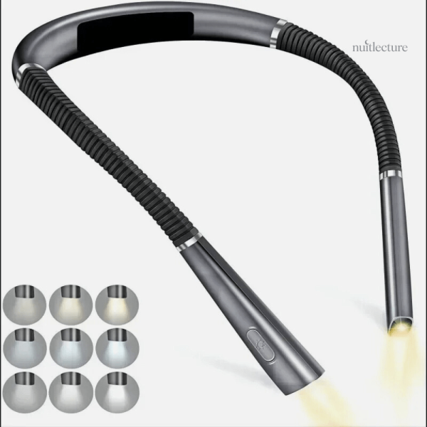 Lampe portable de lecture, recharge rapide USB