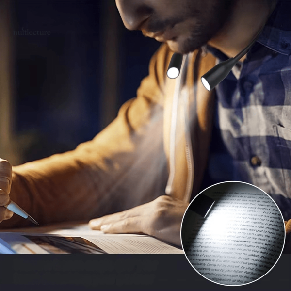 Lampe LED rechargeable par USB adaptée aux lecteurs nocturnes
