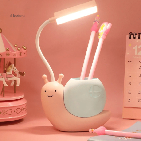 Lampe LED enfant escargot douce et amusante
