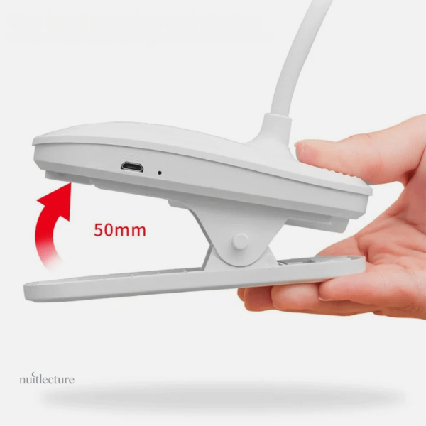 Lampe de lecture portable LED, flexible et ergonomique