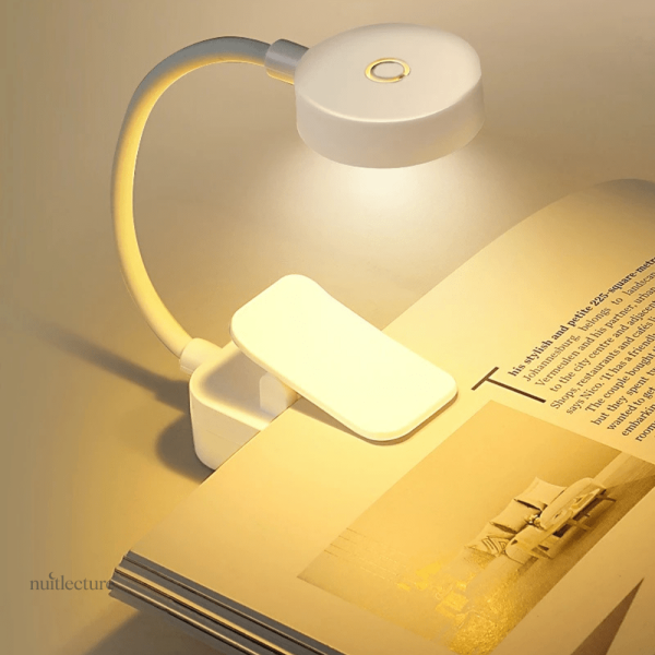 Lampe de lecture LED portable double alimentation