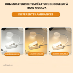 Lampe de lecture avec design ergonomique et flexible